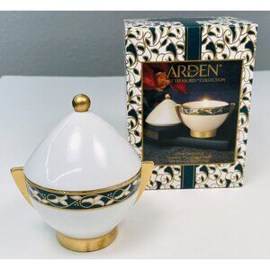 VTG 1992 ELIZABETH ARDEN Forest Treasures Collection Porcelain CANDLE NIB NEW